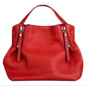 Burberry medium maidstone red tote